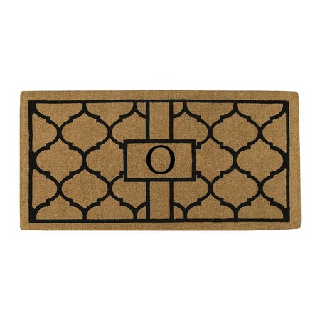 Calloway Mills Monogram Door Mat, Natural, Black, 36 in W x 72 in L 180083672O
